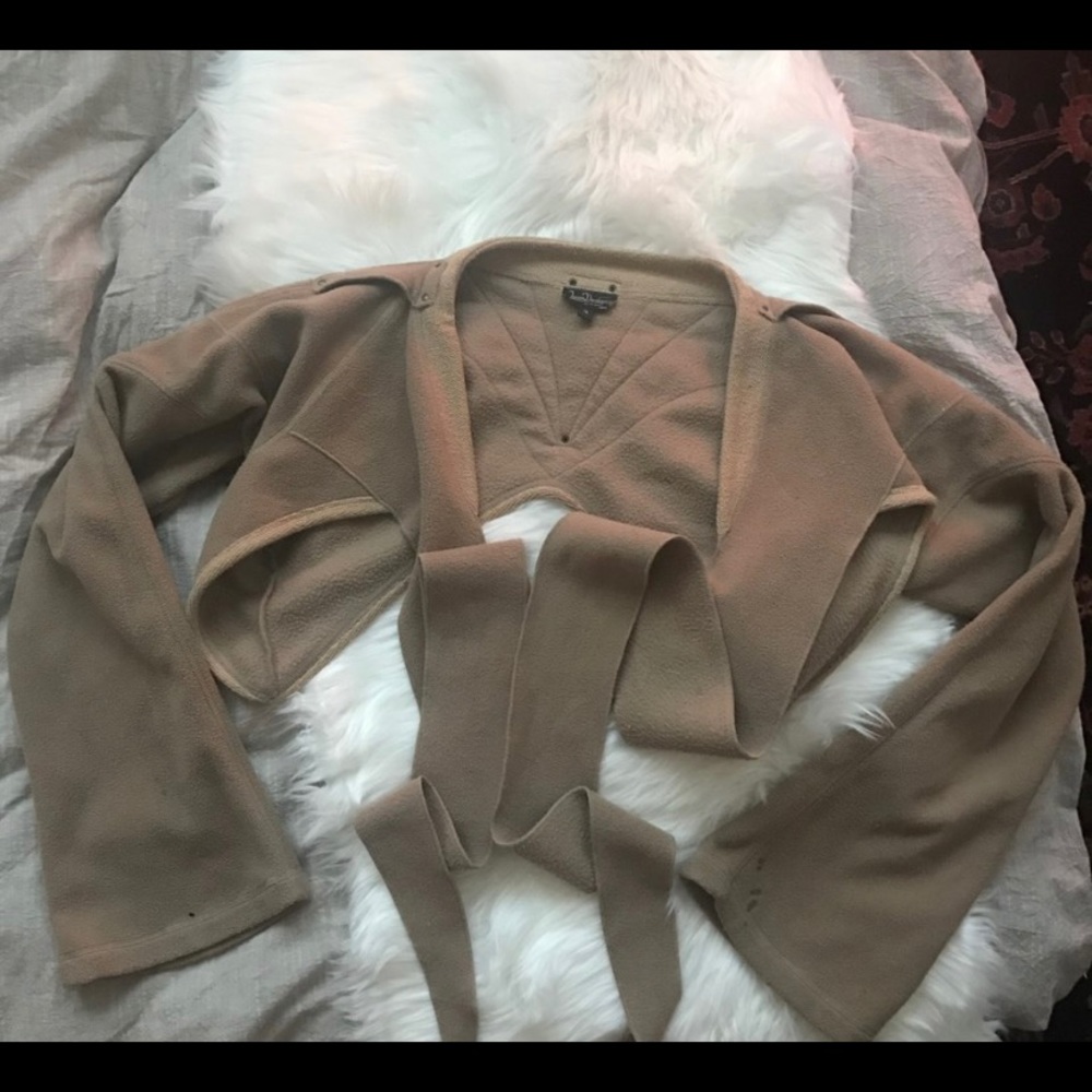 Handmade Burning Man Festival Fleece Shrug